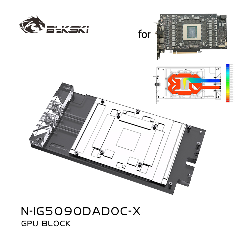 Rtx 5090 32Gb - Bykski N-IG5090DADOC-X GPU Block for Colorful
