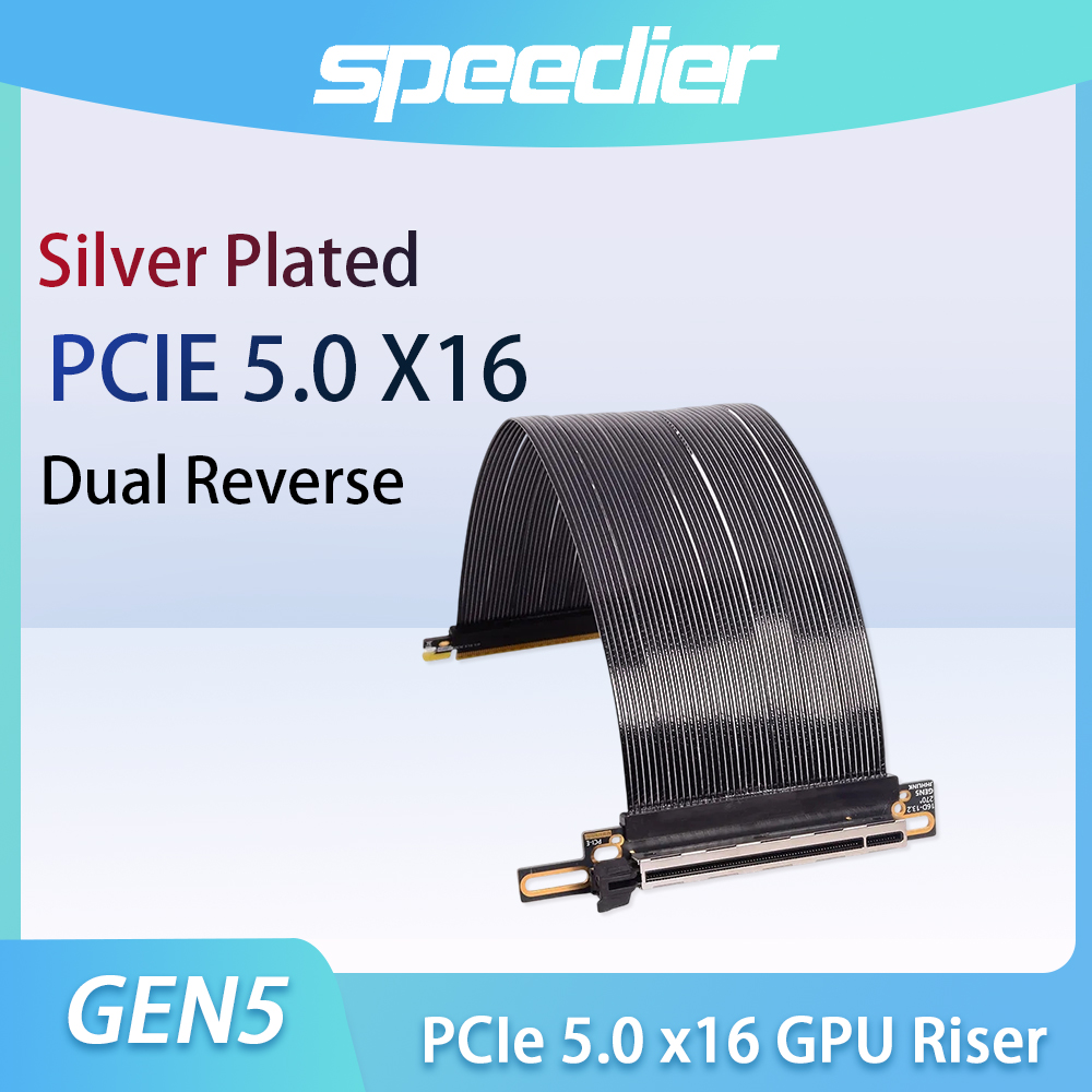 Pcie 5.0 Gpu Riser Cable - PCIe 5.0 x16 Dual Reverse GPU