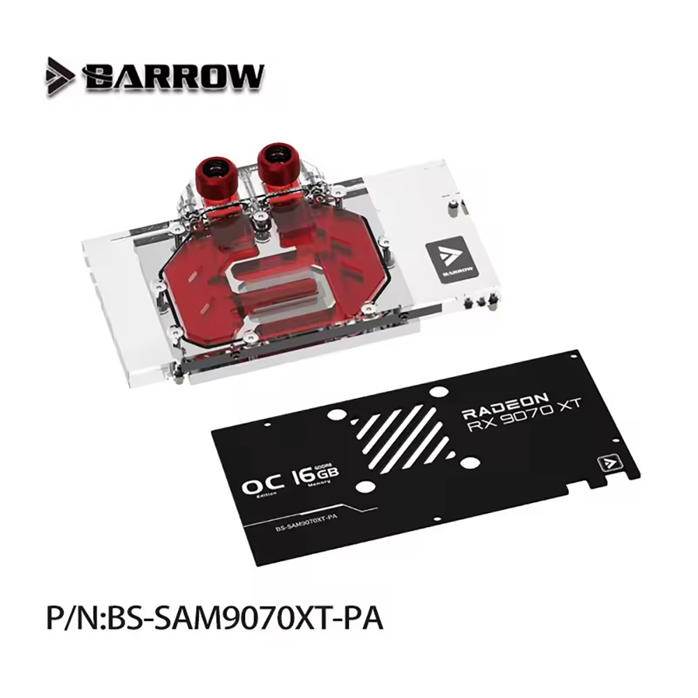 Barrow GPU Water Block For SAP - Rx 9070 Xt 评论和价格