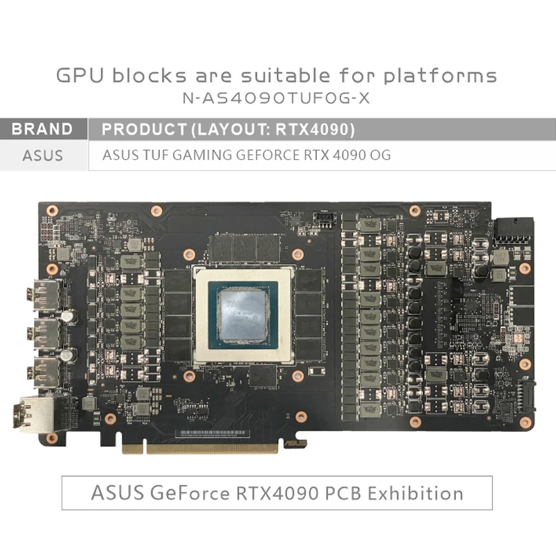 Bykski GPU Block Use for ASUS  - Rtx 4090 Water Block 评论和价格