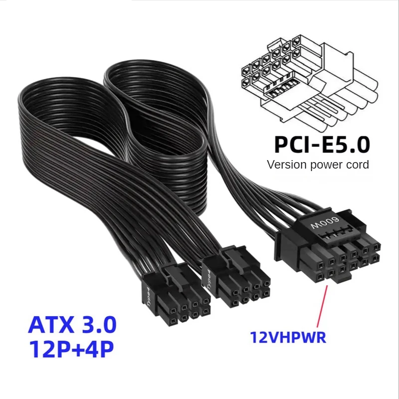 12VHPWR ATX3.0 PCI-E 5.0 Power - Dual 8Pin To 16Pin 12Vhpwr Cable 评论和价格