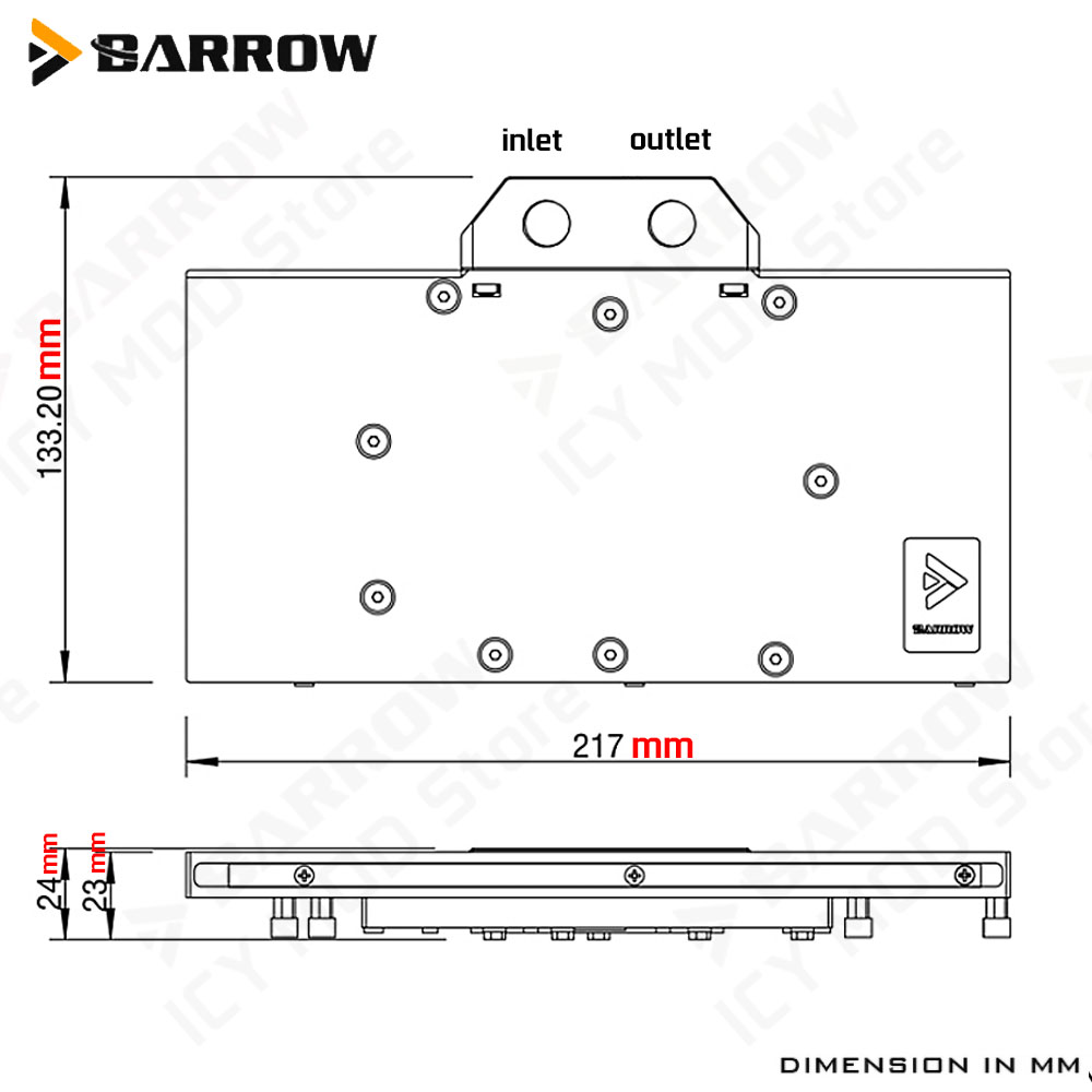Barrow Graphics Card Water Coo - Rx 9070 Xt 评论和价格