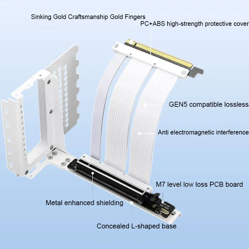 Right Angle PCIE 5.0 Riser Cab - Pcie 5.0 Gpu Riser Cable 评论和价格