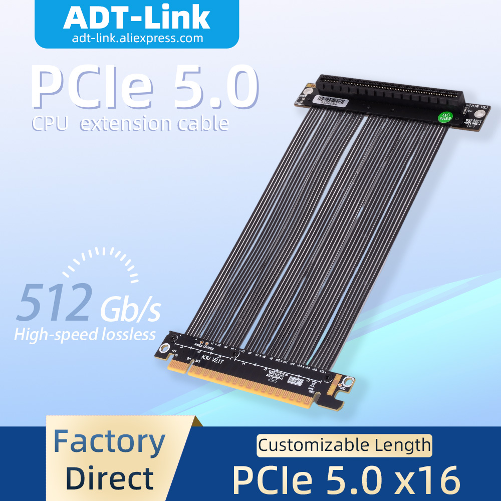 ADT-Link GPU Extension Cable P - Pcie 5.0 Gpu Riser Cable 评论和价格