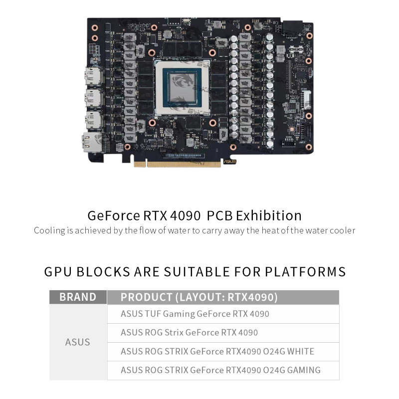 Bykski N-AS4090STRIX-X-V2 /GPU - Rtx 4090 Water Block 评论和价格
