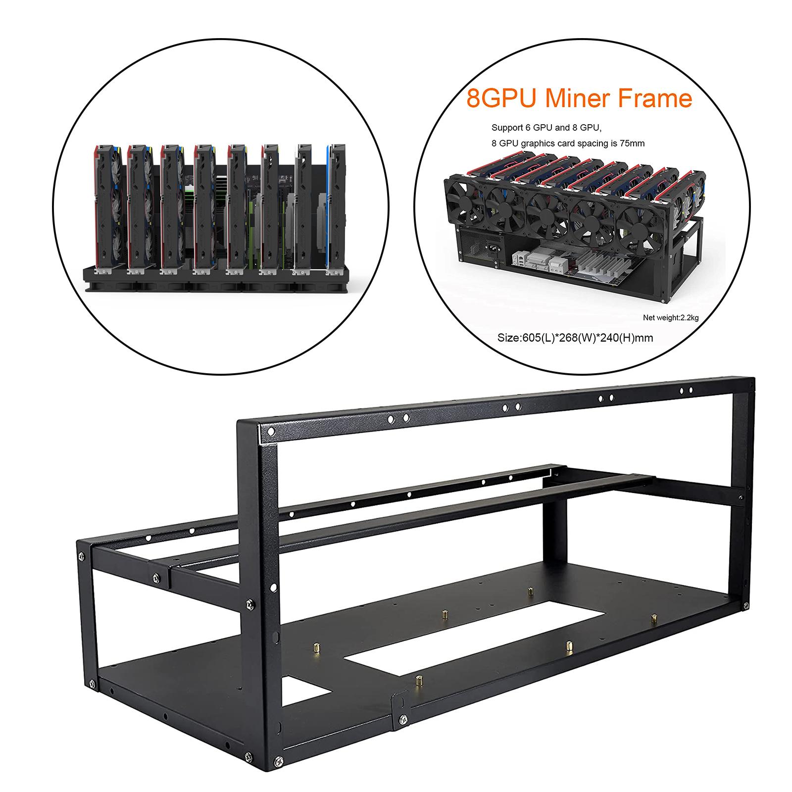 6/8 GPU Mining Rig Frame Rack  - Gpu Mining Rig Frame 8 Gpu 评论和价格