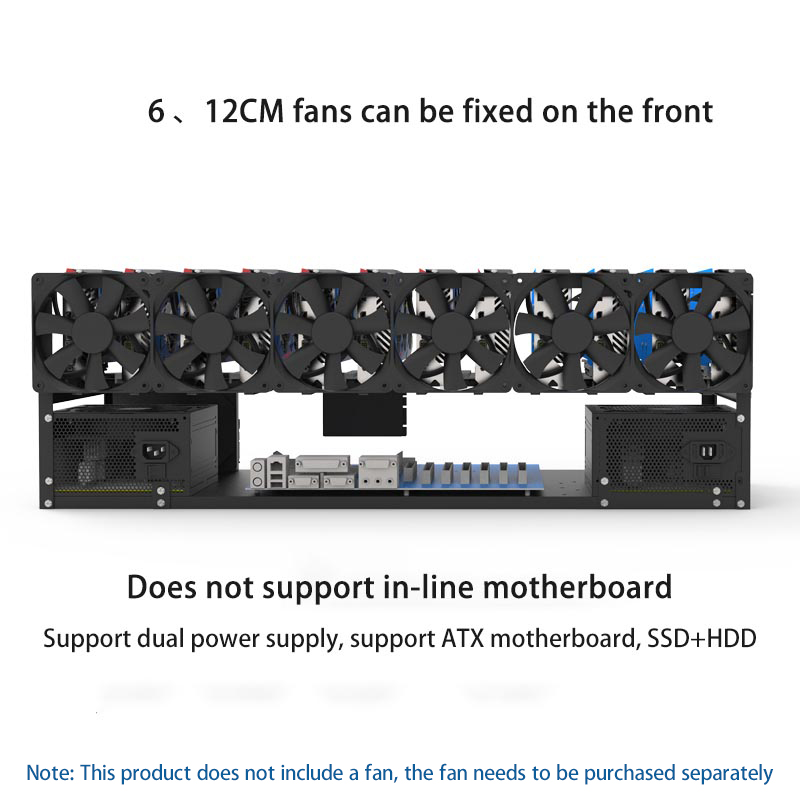 6/8/12 Cards GPU Bracket Open  - Gpu Mining Rig Frame 8 Gpu 评论和价格