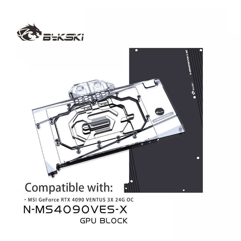 Bykski N-MS4090VES-X GPU Block - Rtx 4090 Water Block 评论和价格