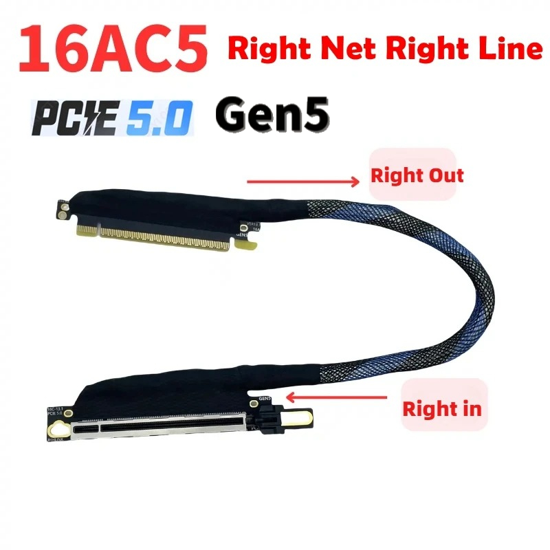 GEN5 Riser Cable  PCI E 5.0 X1 - Pcie 5.0 Gpu Riser Cable 评论和价格