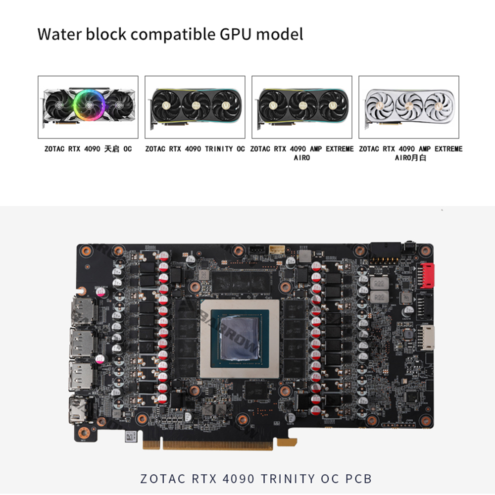 BARROW Water Block for ZOTAC G - Rtx 4090 Water Block 评论和价格