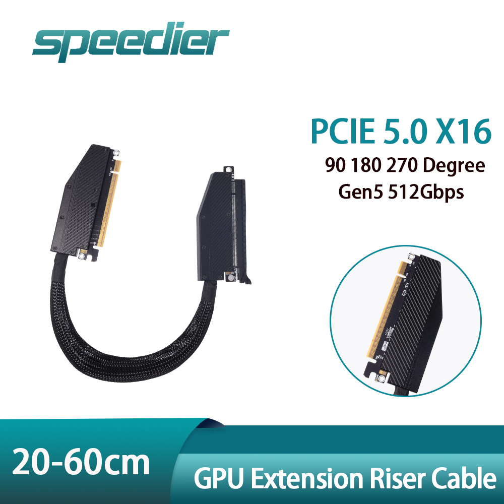 PCIE 5.0 X16 GPU Extension Ris - Pcie 5.0 Gpu Riser Cable 评论和价格